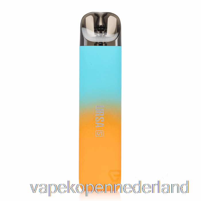 Elektronische Sigaret Vape Verloren Vape Ursa S 16w Pod Kit Cyaan Oranje